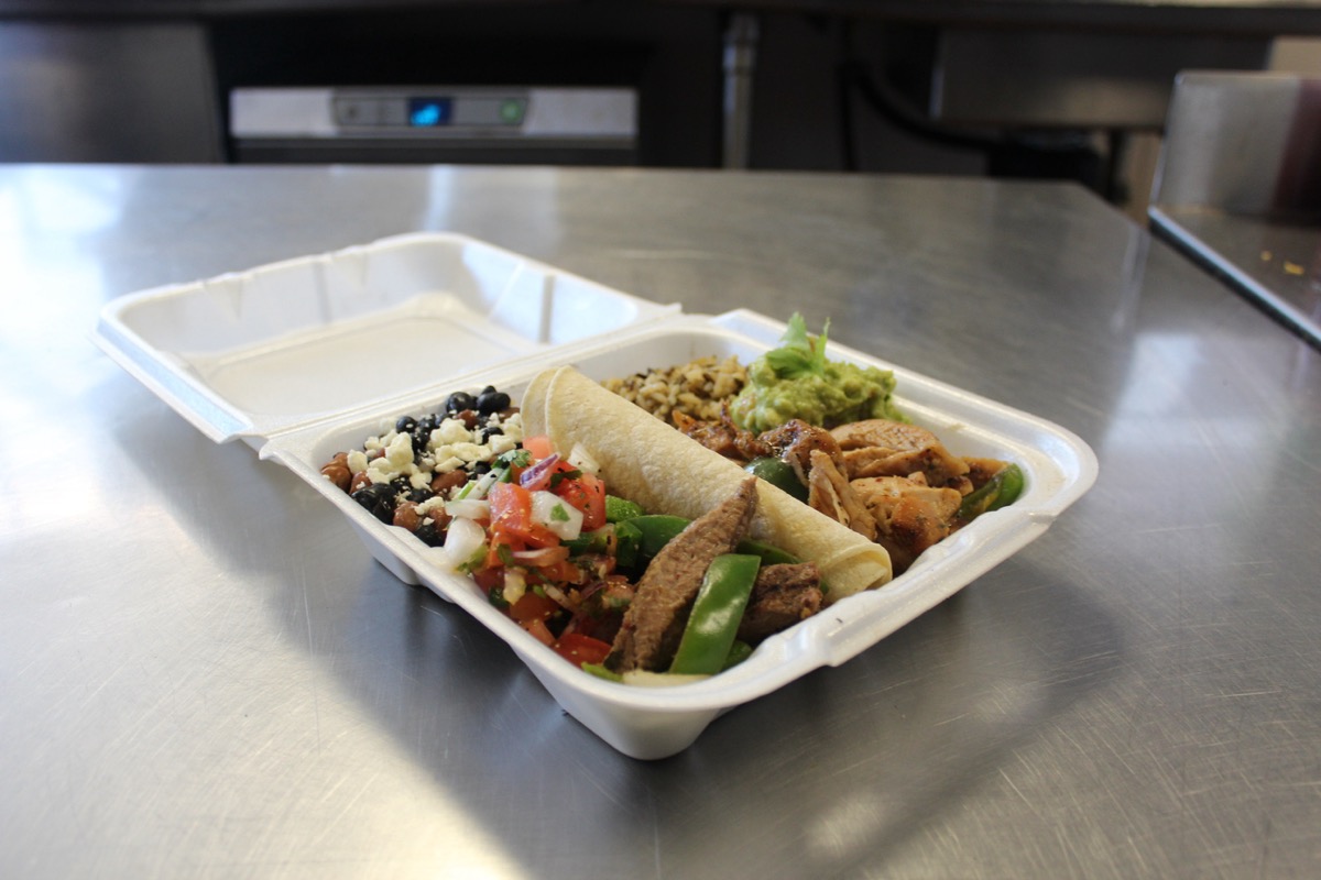 Taco box with fresh ingredients